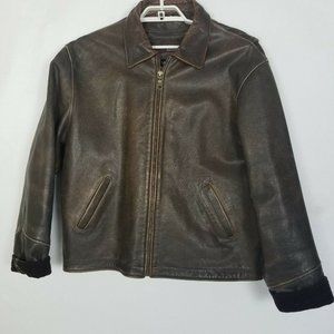 Wilson's leather sz Medium brown leather jacket wi